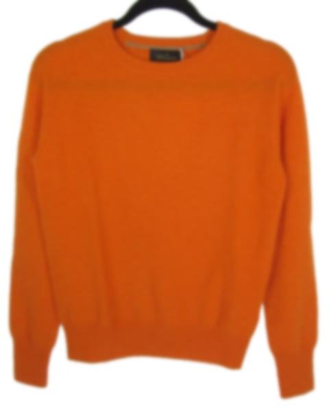 アナカ Unaca オレンジ カシミヤ ニット 38 未使用 アナカ Unaca オレンジ カシミヤ ニット 38 未使用