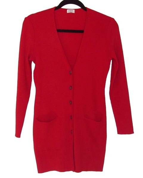 FOXEY♡カシミアレッド ♡ミニ丈カーディガン 38 フォクシー FOXEY 赤 カーディガン 38 | フォクシー,アンサンブル