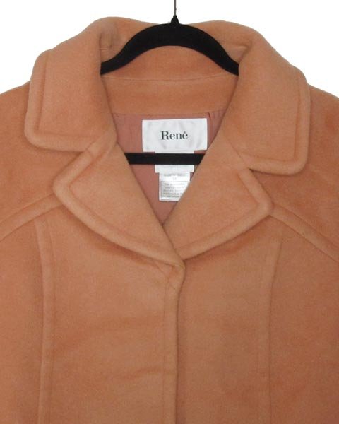ルネ Rene TISSUE オレンジピンク コート 38