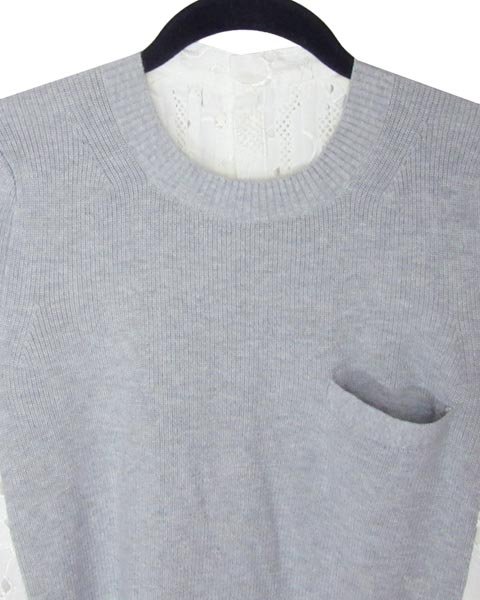サカイ sacai グレー ニット 白 トップス 1 サカイ sacai グレー ニット 白 トップス 1 | 【OtherBrands